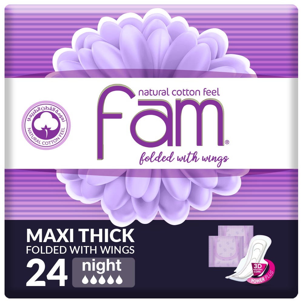 Fam Night Sanitary Pads 24s