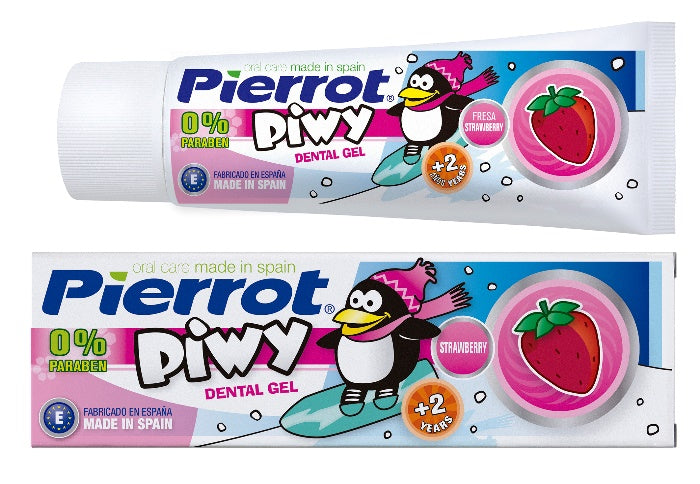 Pierrot Piwy Strawberry Dental Gel 75ml (2+ Years)