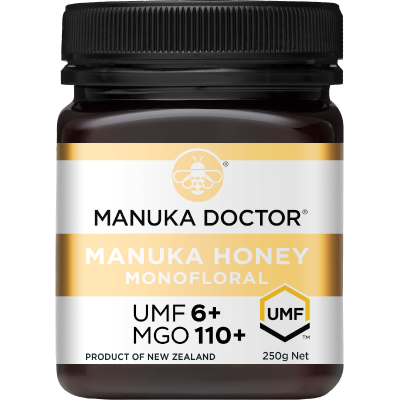 Manuka Doctor MGO 110+ UMF 6+ Monofloral Manuka Honey 250g