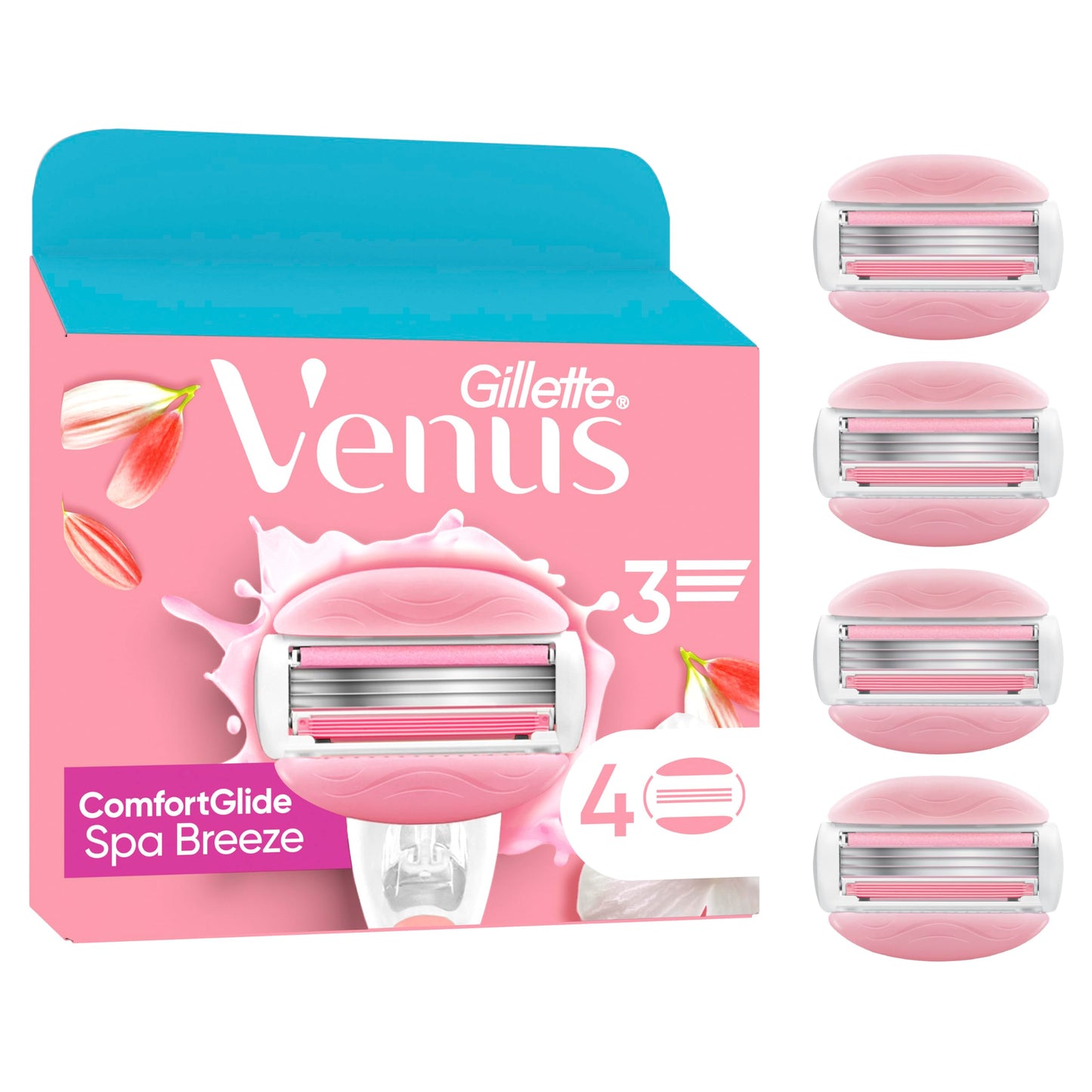 Gillette Venus Spa Breeze Razor Cartridges 4S