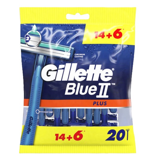 Gillette Blue II Disposable Razors 14+6 (Offer Pack)
