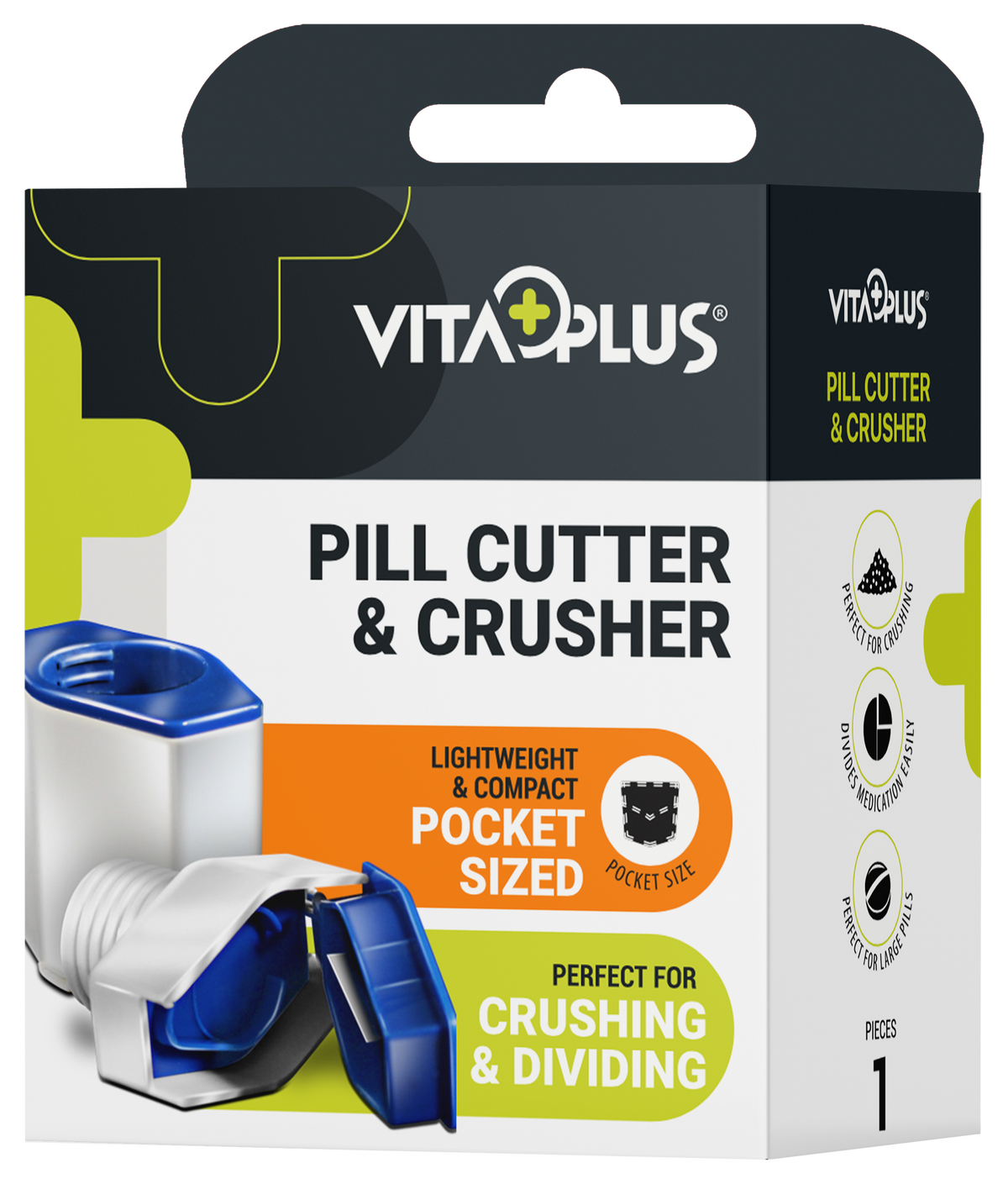 VitaPlus Pill Cutter and Crusher Pocket Sized