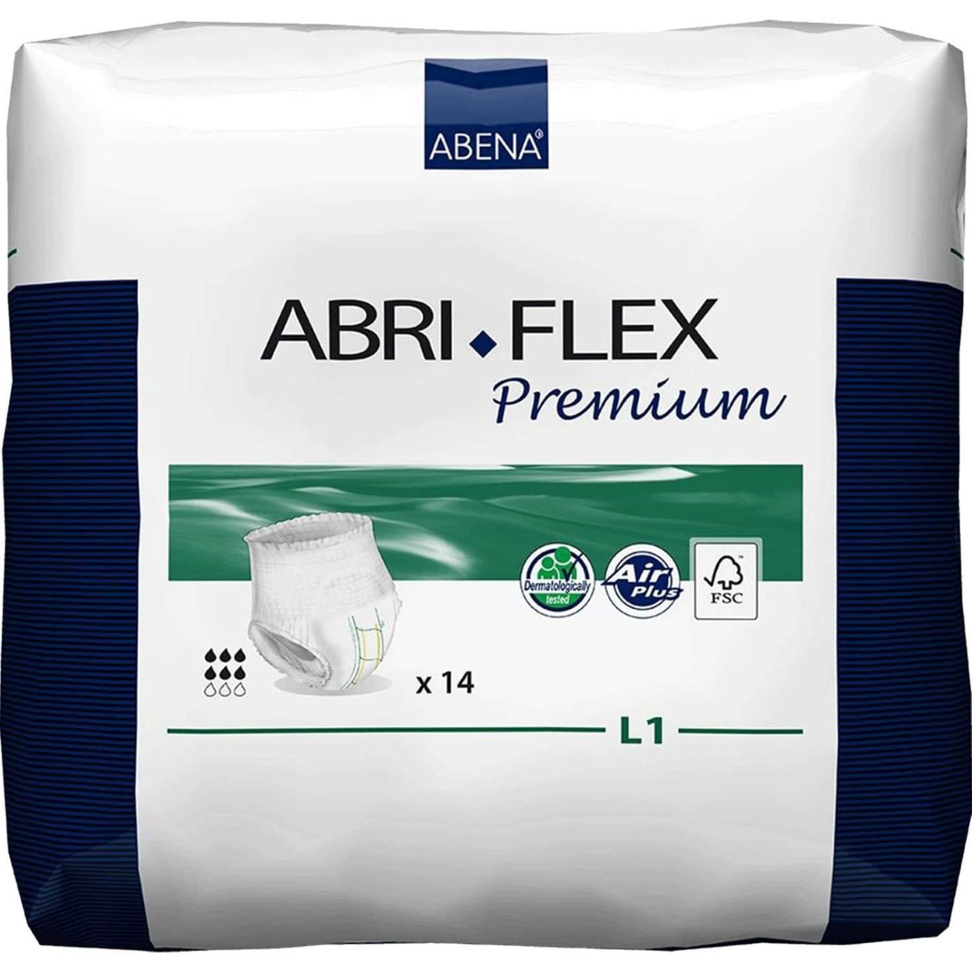 Abri-Flex L-1 Premium L Adult Diaper, 14 Pieces
