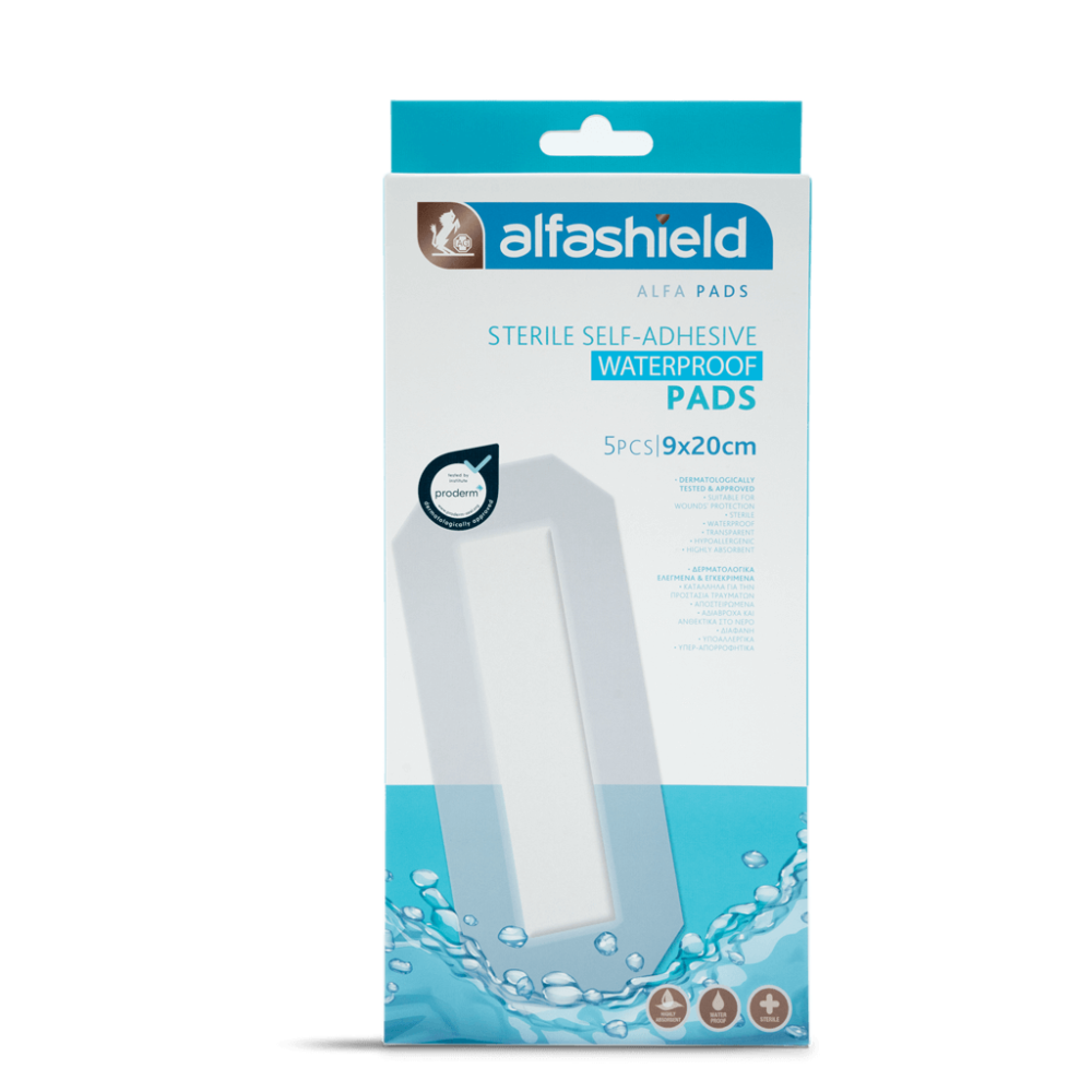 Alfashield Wp Sterile Pads 9X20cm S-017, 5 Pieces