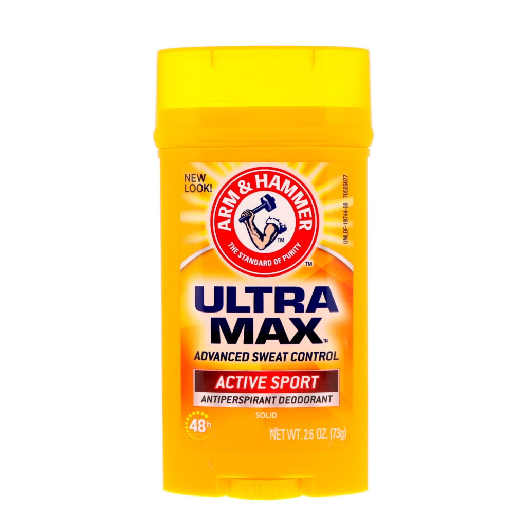 Arm & Hammer Umax Deodorant Active Sport Solid Wide, 73G