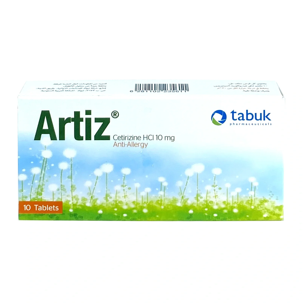 Artiz Cetirizine 10mg Tablets 10s | Antihistamine Allergy Relief
