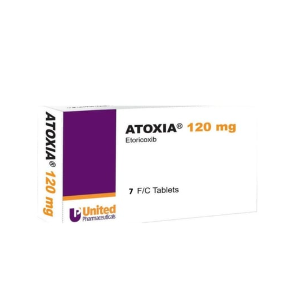 Atoxia Etoricoxib 120mg Film-Coated Tablets | Pain & Inflammation Relief