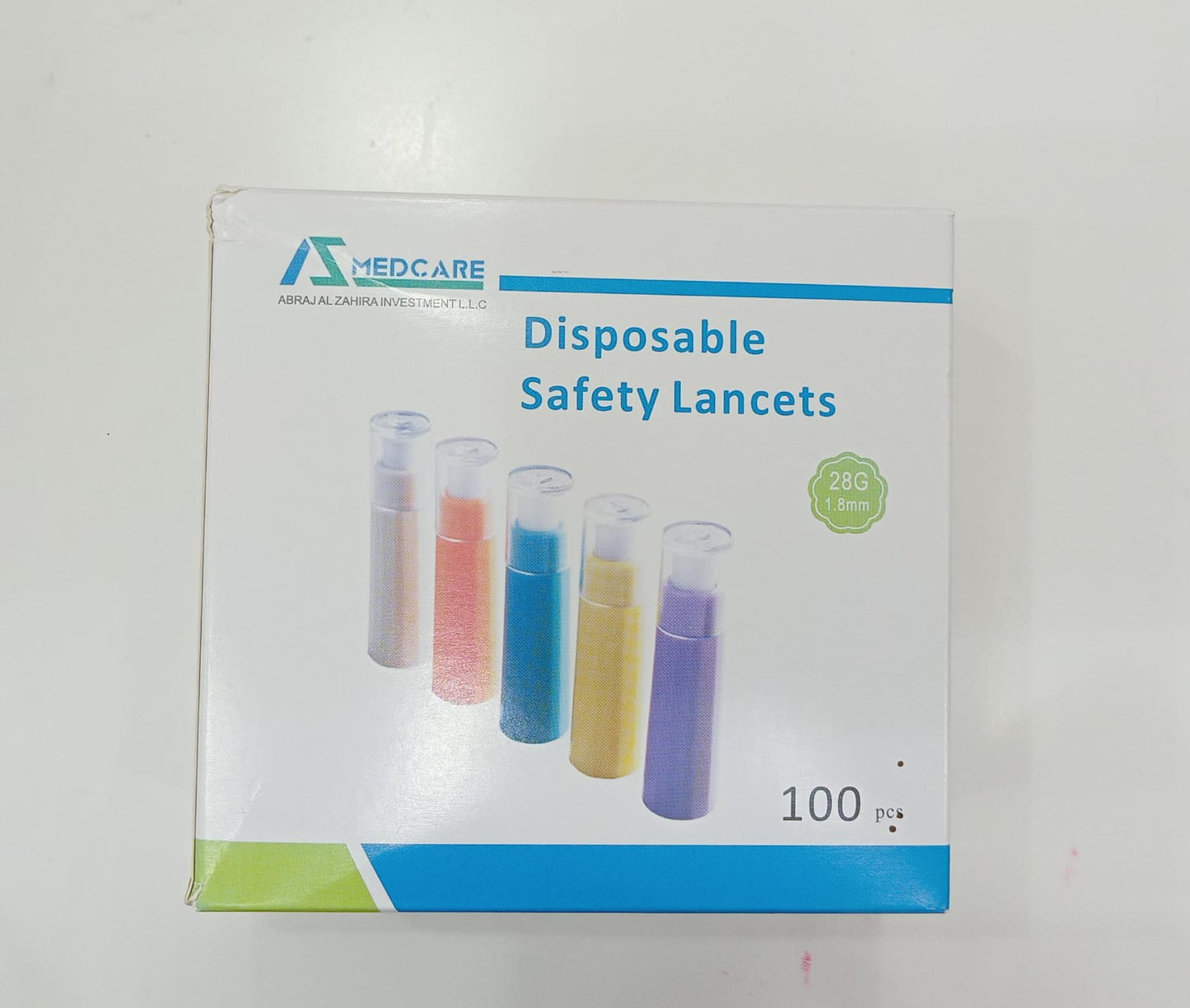AZ Safety Lancets 28G × 1.8mm | Box of 100