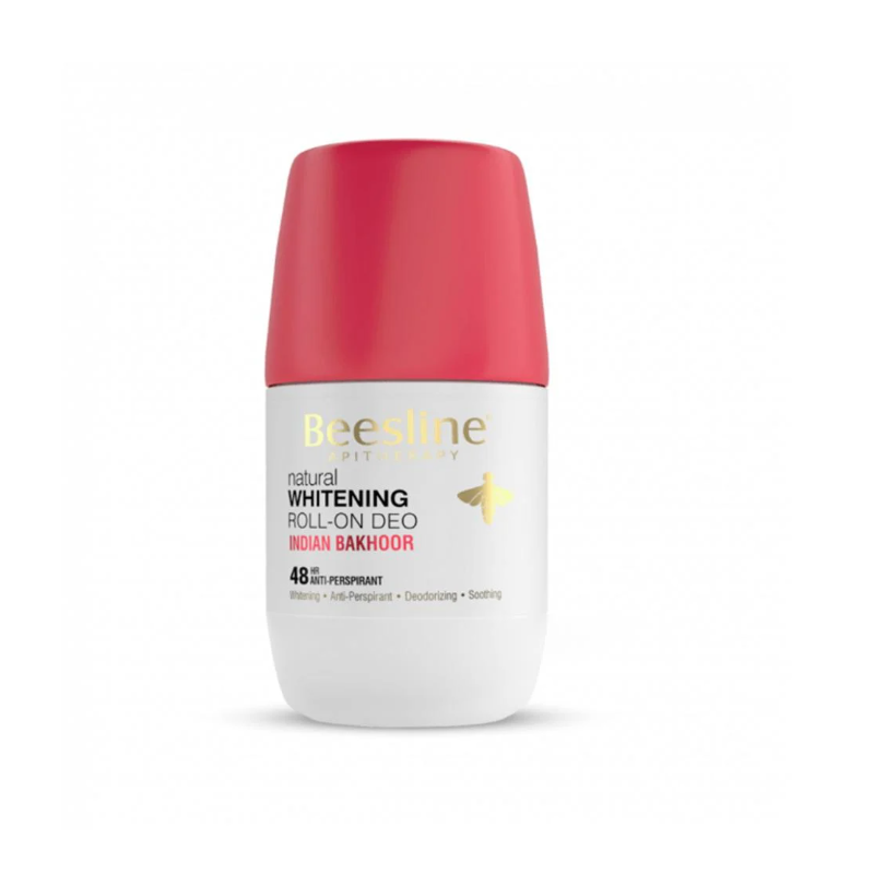 Beesline Hypoallergenic Alum Rock & Bee Propolis 48H Antiperspirant & Whitening Indian Bakhoor Roll-On Deodorant, 50ml