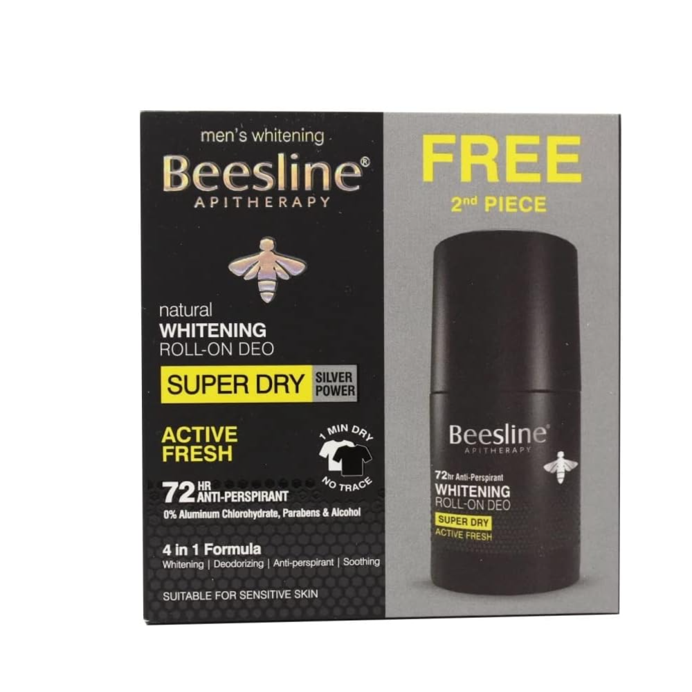 BEESLINE WHITENING ROLL ON SUPER DRY ACTIVE FRESH (1+1)