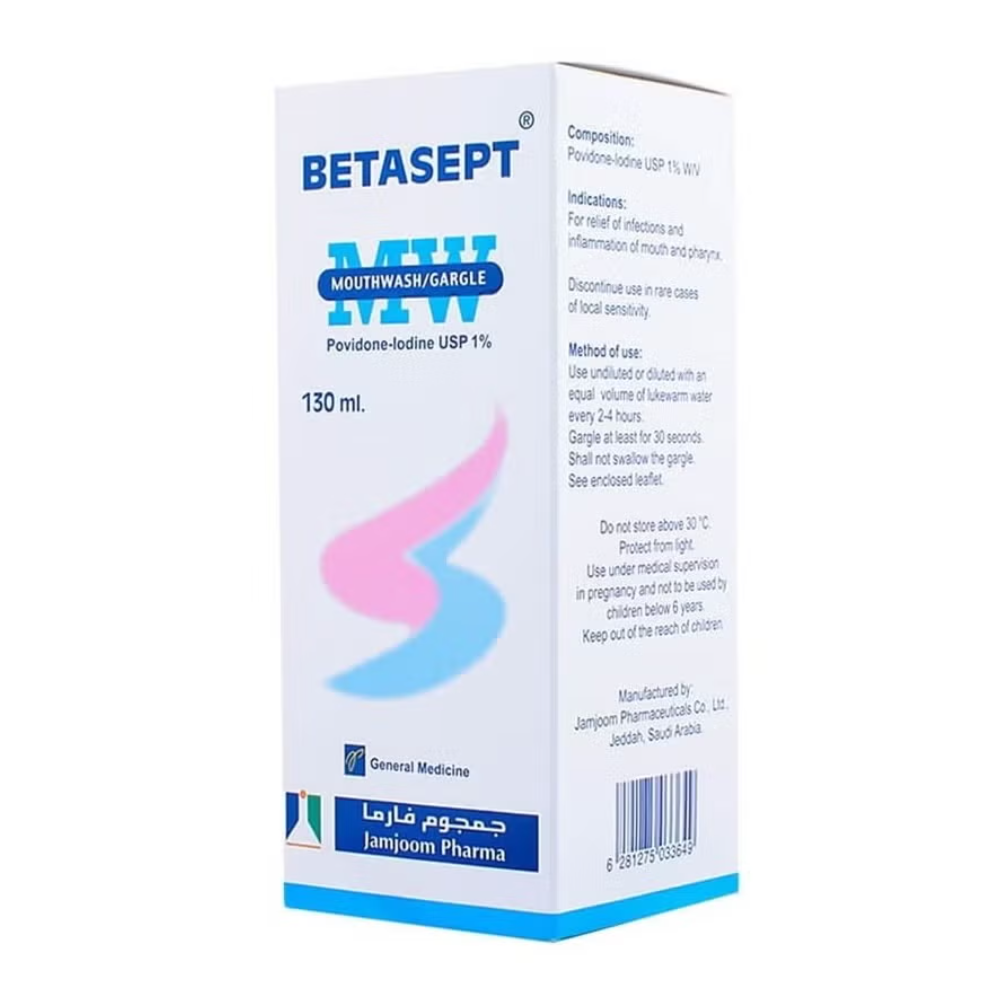 Betasept Antiseptic Mouthwash Chlorhexidine 130ml | Oral Hygiene