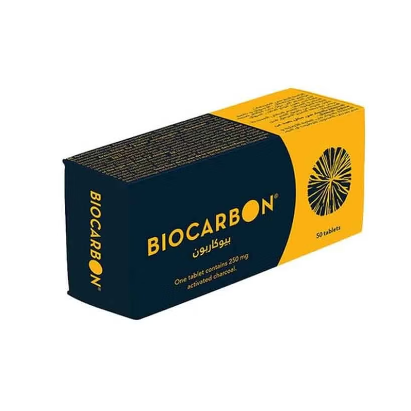 Biocarbon Diarrhea Relief Tablets, 50 Tablets