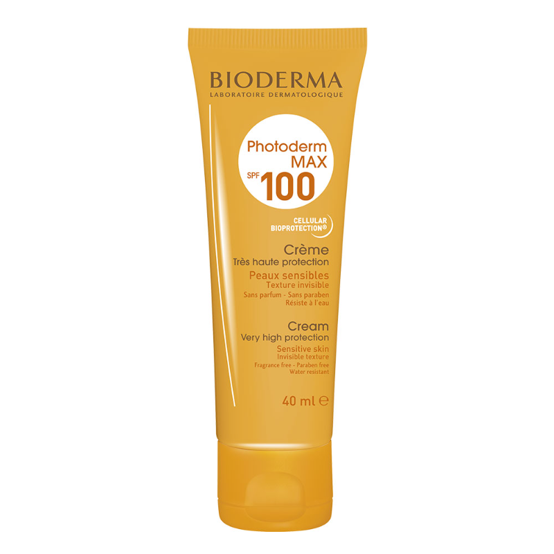 Bioderma Photoderm Max Hypoallergenic Water-Resistant SPF 100 Tinted Sunscreen for Sensitive Skin, 40ml