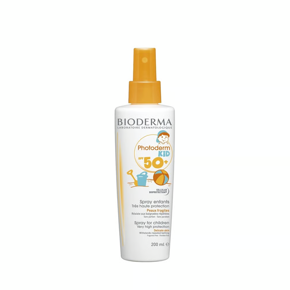 Bioderma Photoderm Kids Water-Resistant SPF 50+ Sunscreen Spray for Delicate Skin, 200ml