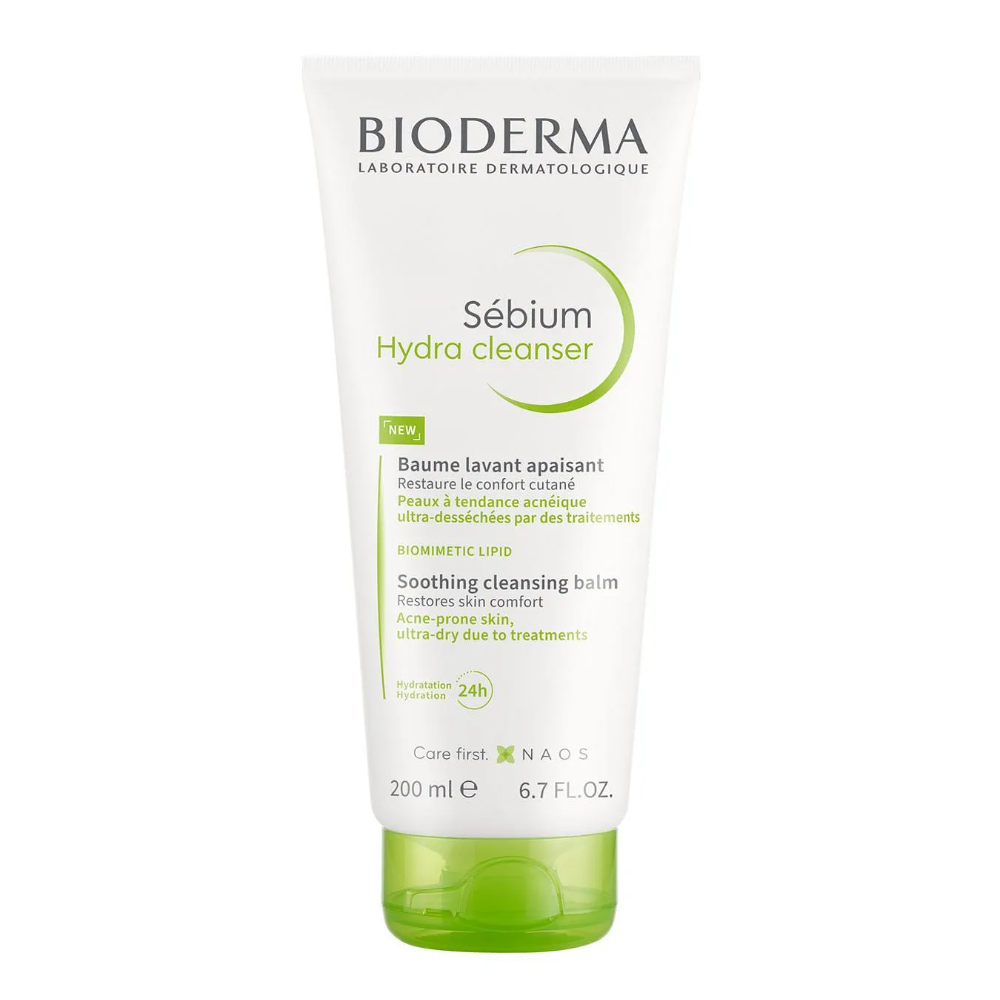 Bioderma Sebium Hydra Cleansing Cream for Acne-Prone Dry & Sensitive Skin, 200ml
