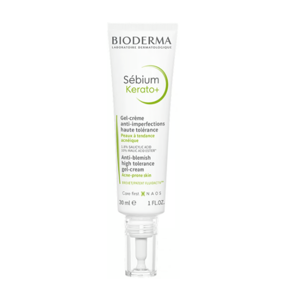 Bioderma Sebium Kerato+ Smoothing & Purifying Gel-Cream for Acne-Prone Skin, 30ml