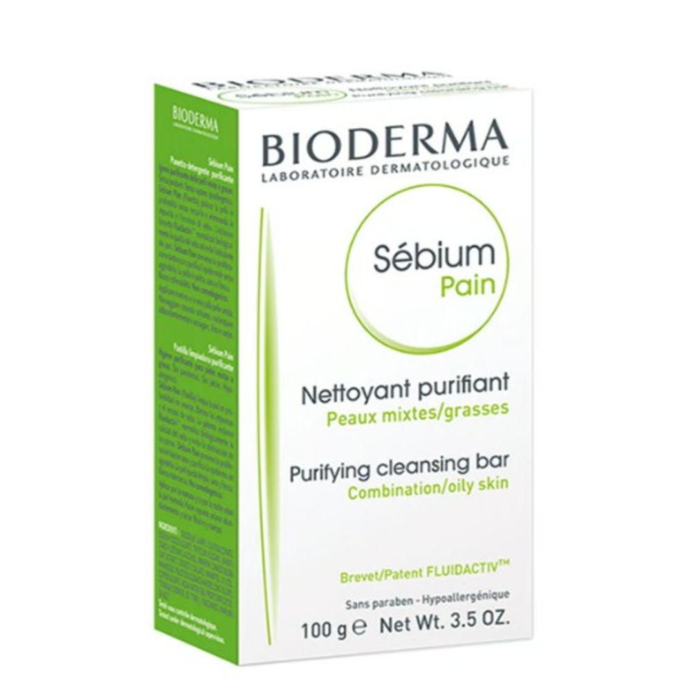 Bioderma Sebium Purifying Cleansing Soap Bar for Oily & Combination Skin, 100g
