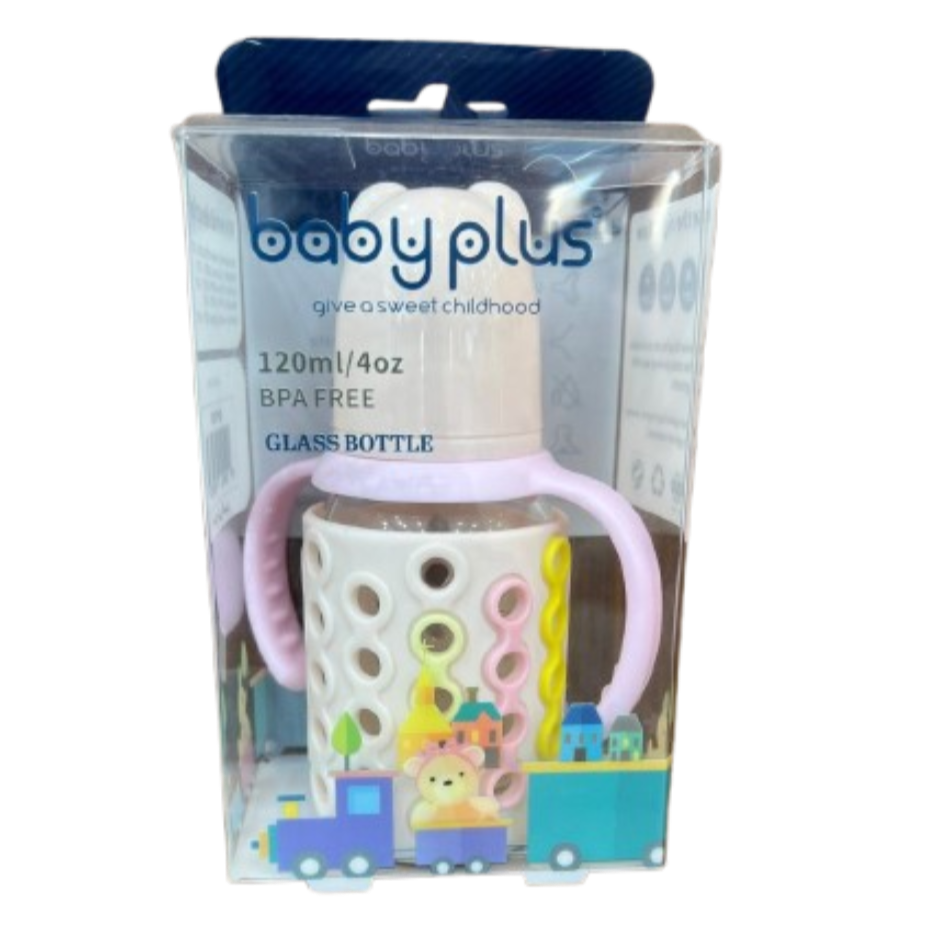 BP 10795 Glass Baby Feeding Bottle with Handle 120ml