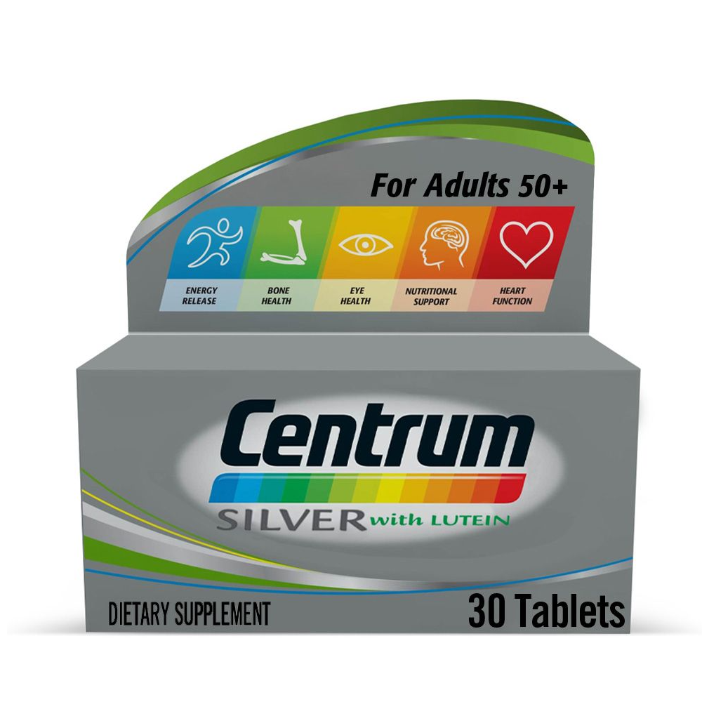 Centrum Silver With Luteinm 30 Tablets