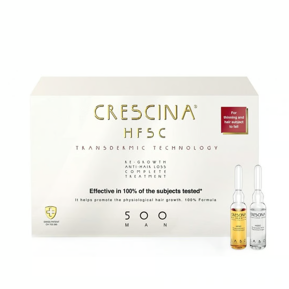 Crescina Hfsc Transdermic Complete Treatment 500 Men Vials, 20 Pieces