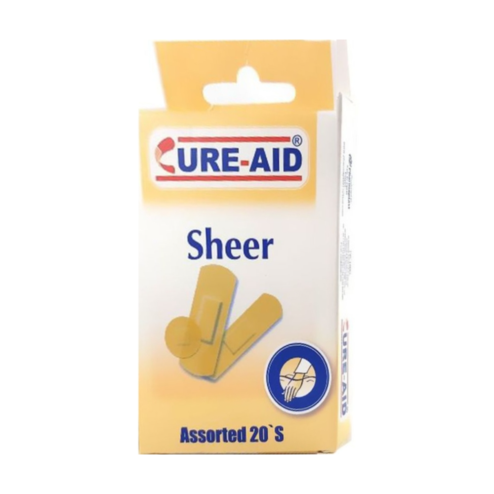 Cure-Aid Assorted Washproof Plasters, 20 Per Pack