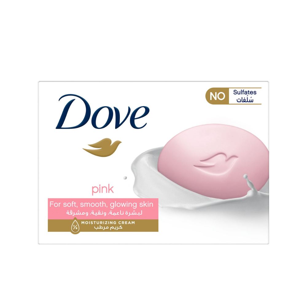 Dove Pink Beauty Bar Soap 125g – Moisturising Soap for Soft, Smooth Skin