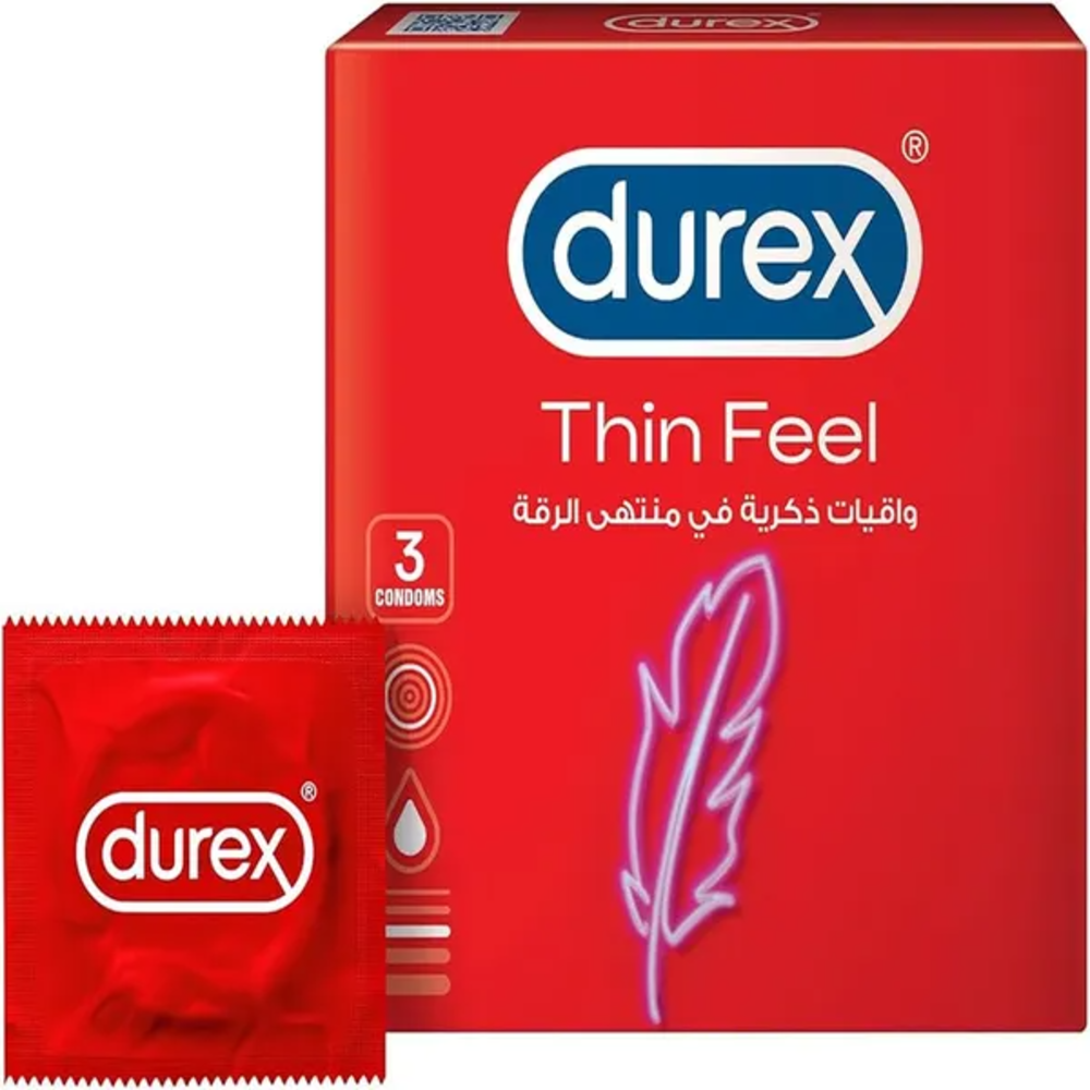 Durex Feel Thin Condoms 3s