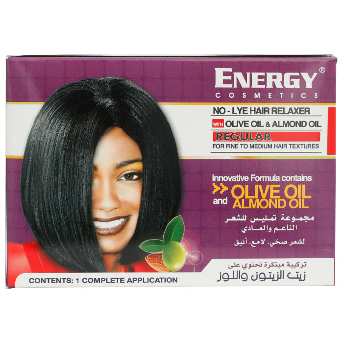 Energy No-Lye Hair Relaxer Olive & Almond Regular