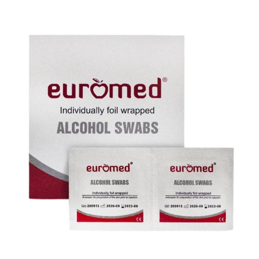 Euromed Alcohol Swabs 1X100"S