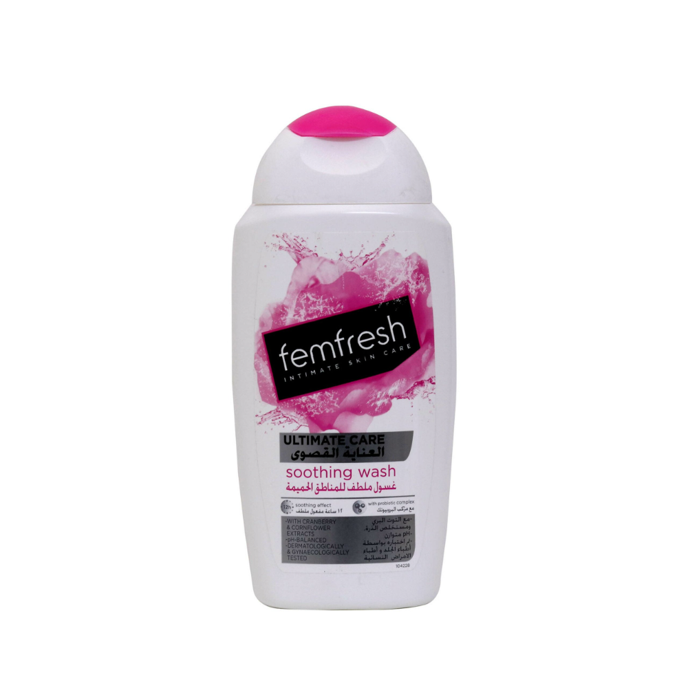 Femfresh Ultimate Care Soothing Intimate Wash 250ml – pH-Balanced Daily Feminine Hygiene