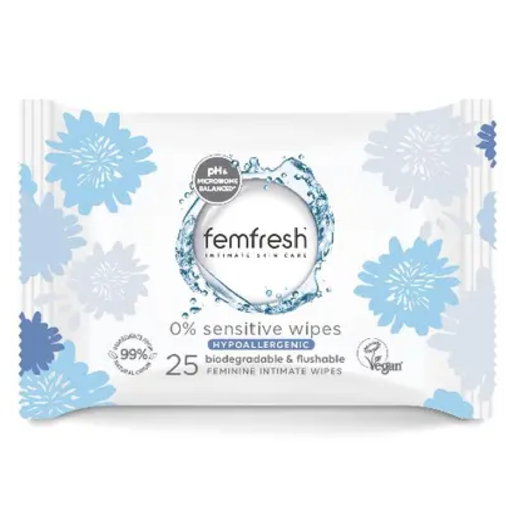 Femfresh Intimate Wipes 25 Wipes – pH-Balanced On-the-Go Feminine Freshness