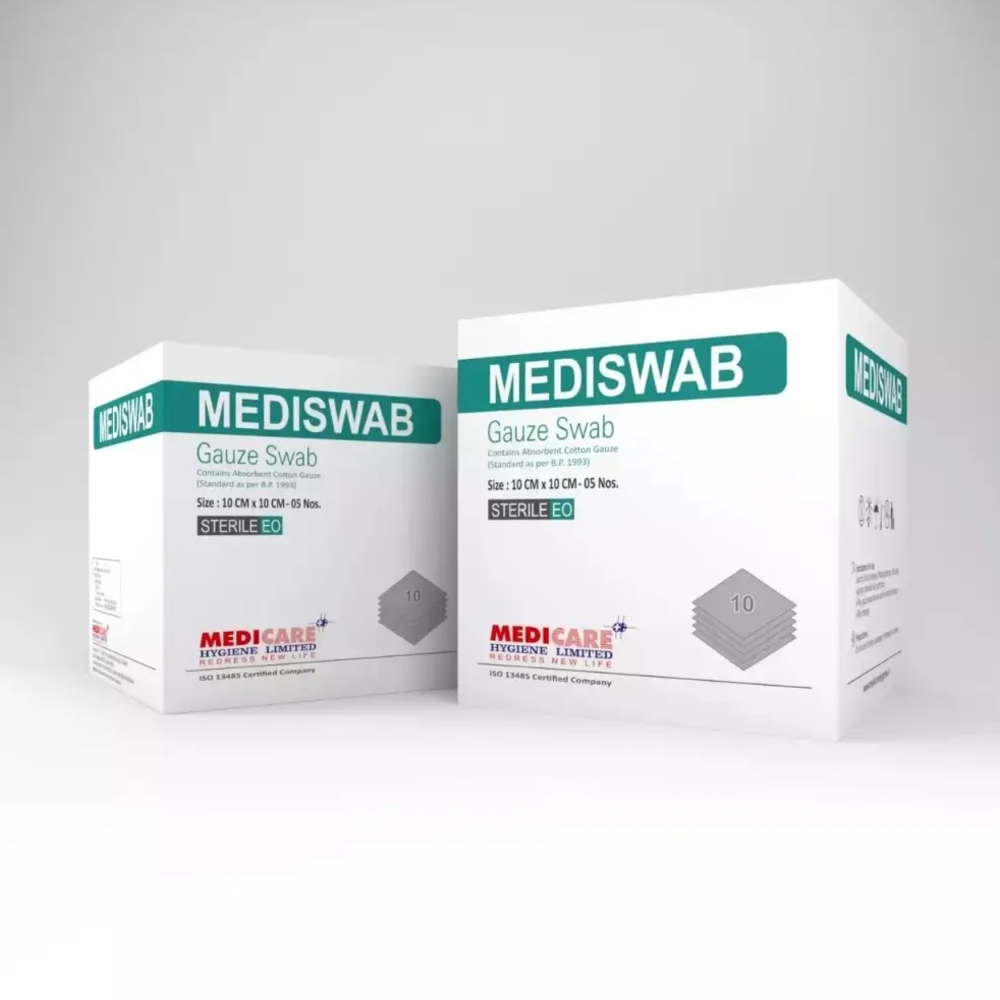 Gauze Swab Str 10*10Cm 8Ply 50X2"S(Medicare)