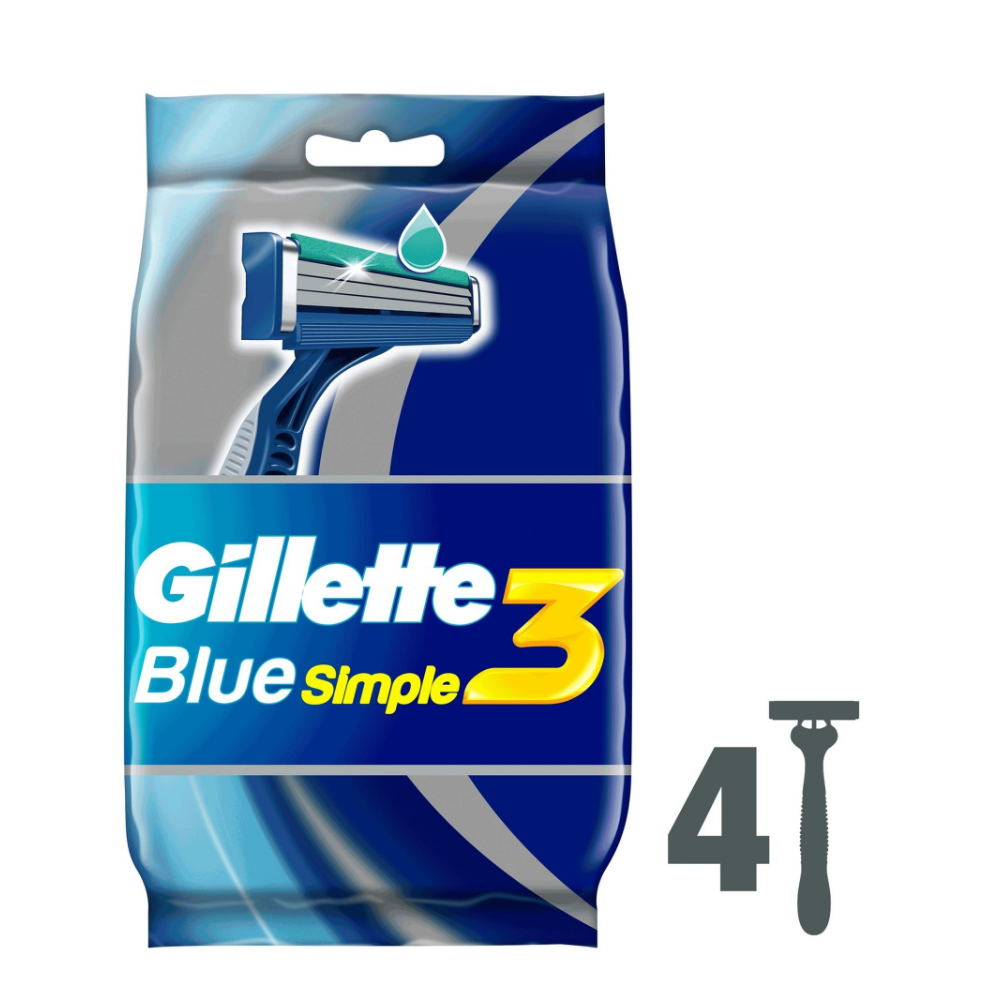 Gillette Blue 3 Simple 4S (2+1) Offer Pack
