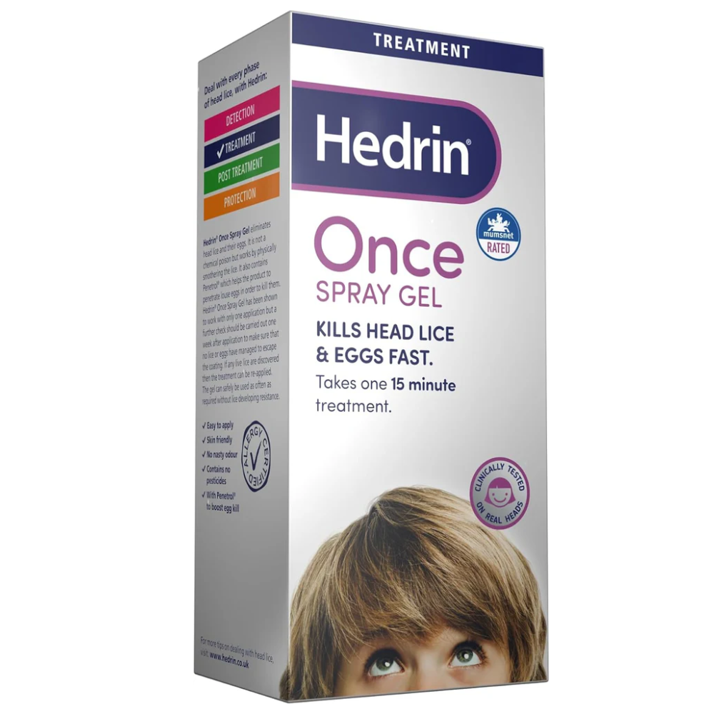 Hedrin Once Spray Gel 100Ml
