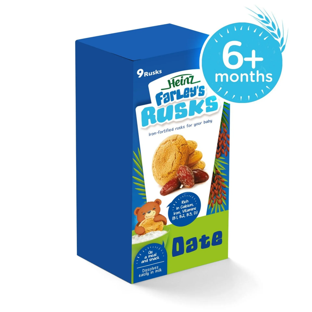 Heinz Farley's Rusks Date Flavour, 6+ Months, 150G