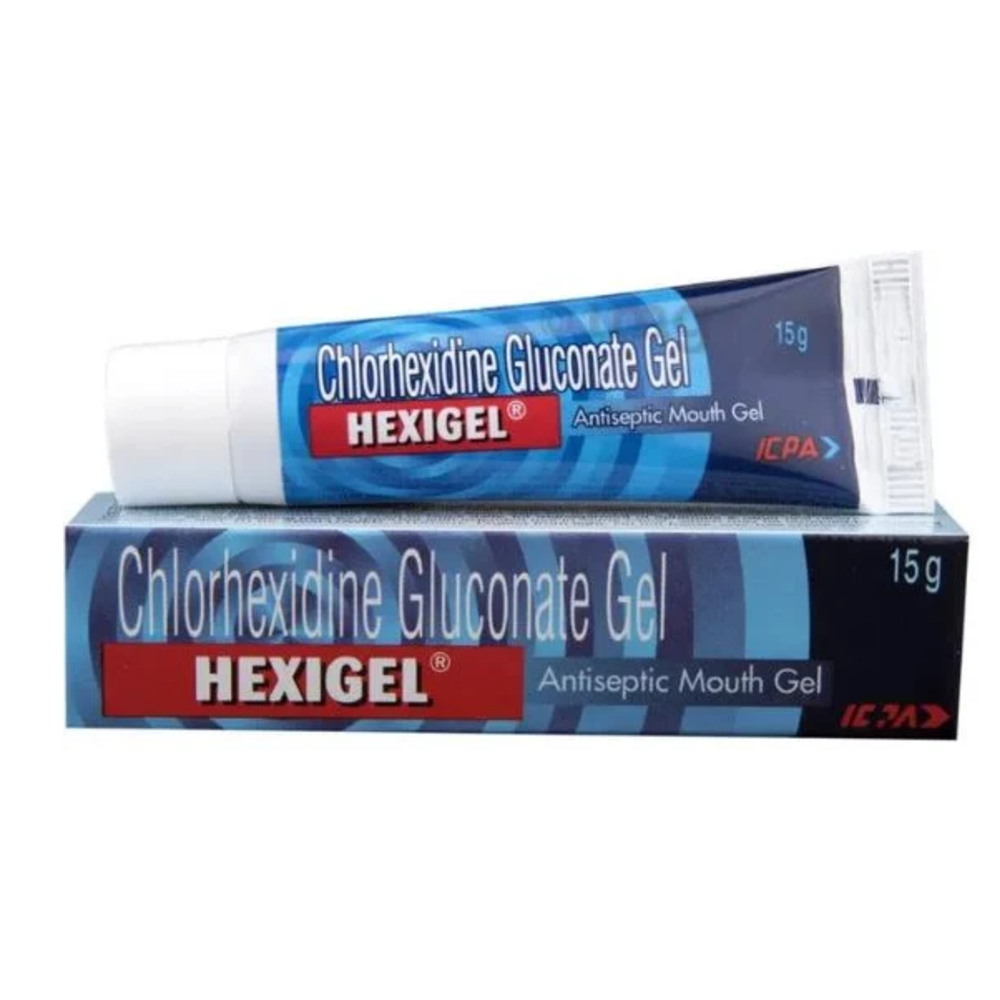 Hexigel Chlorhexidine Gluconate Antiseptic Oral Gel 15g – Gum & Mouth Infection Relief