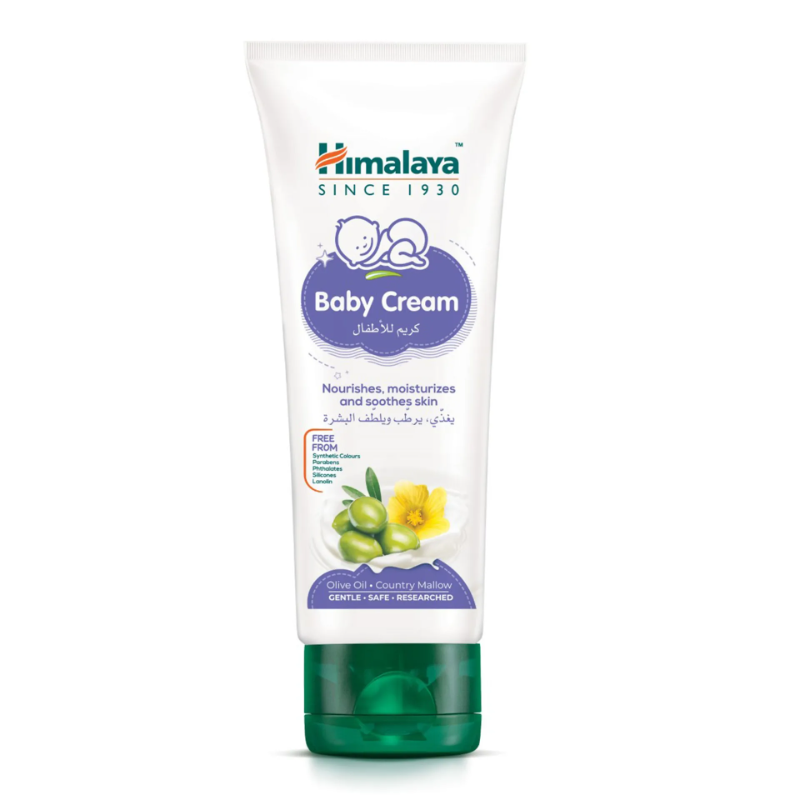 Himalaya Baby Cream with Olive & Country Mallow 100ml – Gentle Moisturising Cream for Baby's Soft Skin