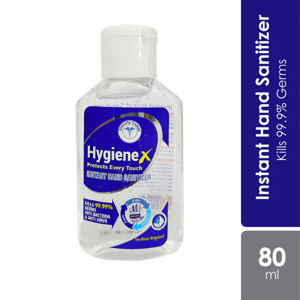 Hygienex Antibacterial Hand Sanitizer 80ml – Pocket-Size Instant Germ Protection