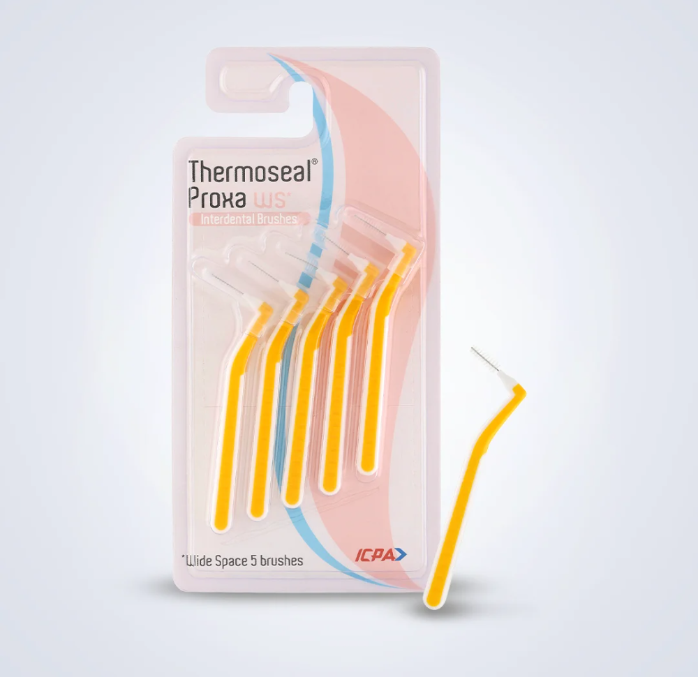 ICPA Thermoseal Proxa WS Yellow & White Interdental Brush, 5 Pieces