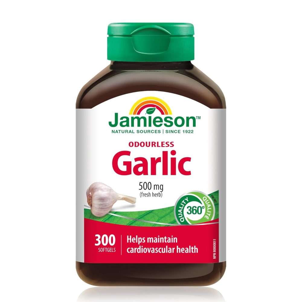 Jamieson Garlic 500mg Capsules, 100 Capsules