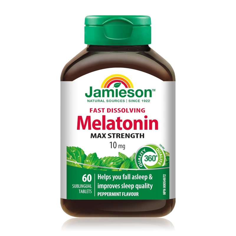 Jamieson Melatonin TR Max 10mg β 60 Capsules | Time-Release Sleep Support