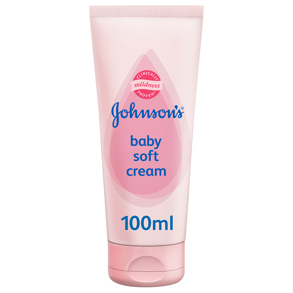 Johnson's Baby Soft Cream 100ml – Gentle Moisturising Cream for Baby's Delicate Skin