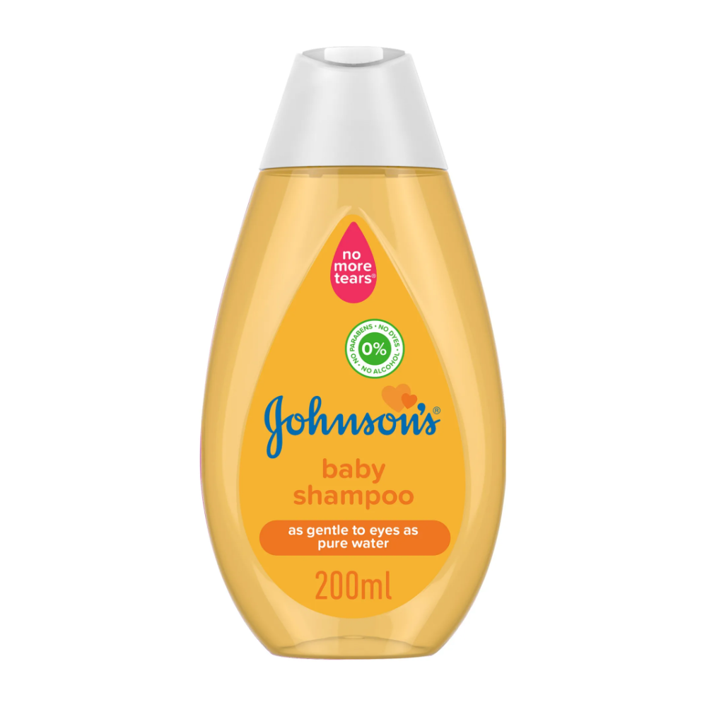 Johnson's Hypoallergenic Baby Shampoo 200ml – Gentle No Tears Formula for Baby's Hair