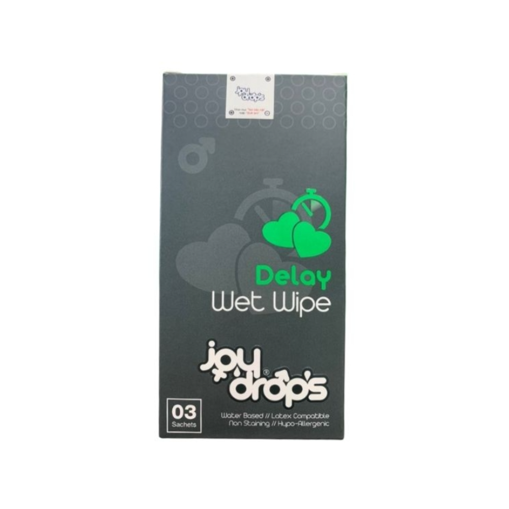 Joy Drops Delay Wipes β Pack of 3 | Desensitizing Wipes for Men