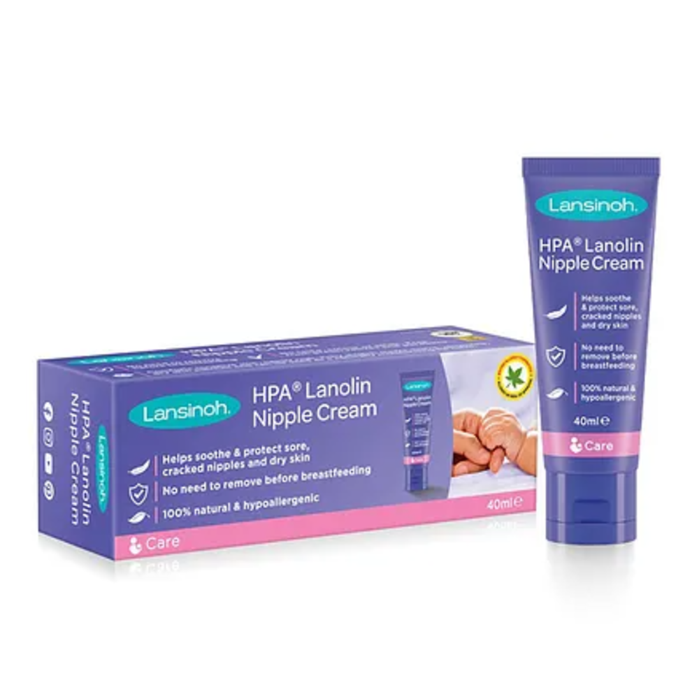 Lansinoh HPA Lanolin Nipple Cream for Sore & Cracked Nipples – 40ml