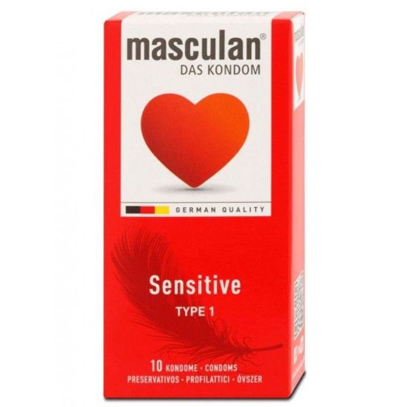 Masculan Sensitive Type 1 Ultra-Soft Condoms – 10 Pack