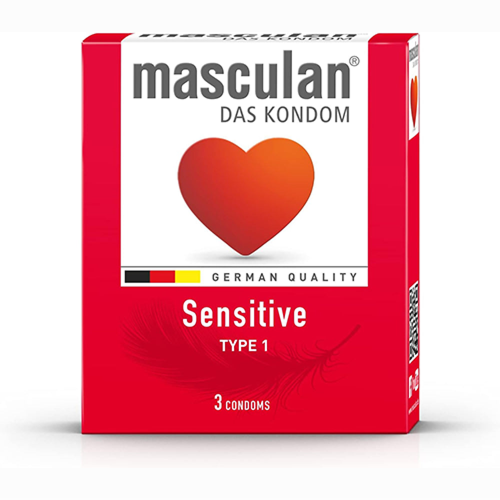 Masculan Sensitive No.1 Condoms, 3 Pieces