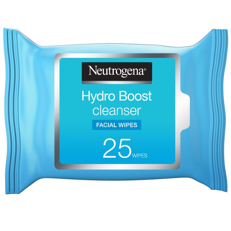 Neutrogena Hydro Boost Cleansing Makeup Remover Face Wipes, Pack Of 25 Wipes