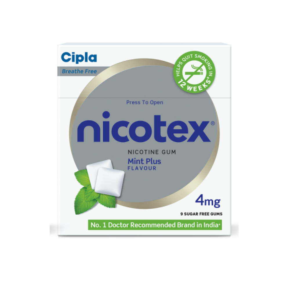 NICOTEX 4MG GUM 1X9"S