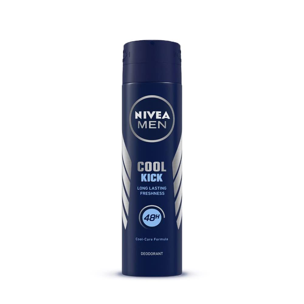 Nivea Men 48h Protection Cool Kick Fresh Scent Deodorant Spray for Men, 150ml